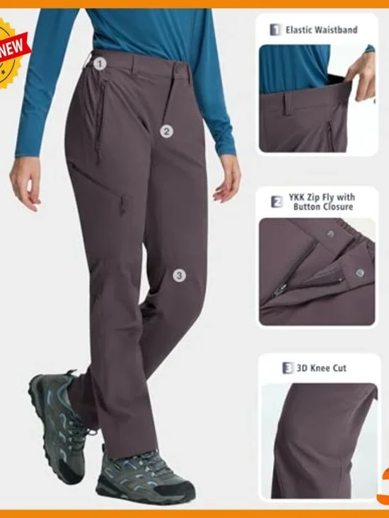 Women's Hiking Cargo Pants Quick Dry Water Resistant Stretch Medium - Picture 6 of 6